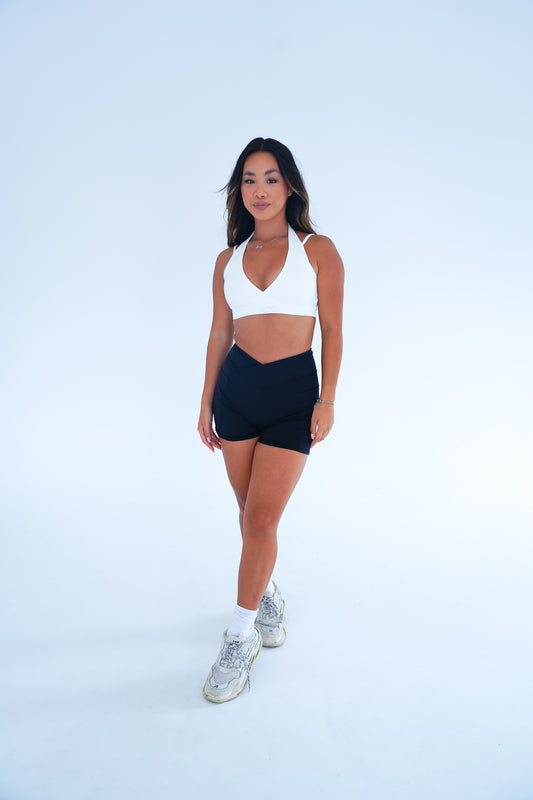 Dusk Lea Crop White