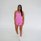 Endurance Mid Length Body Suit - Neon Pink