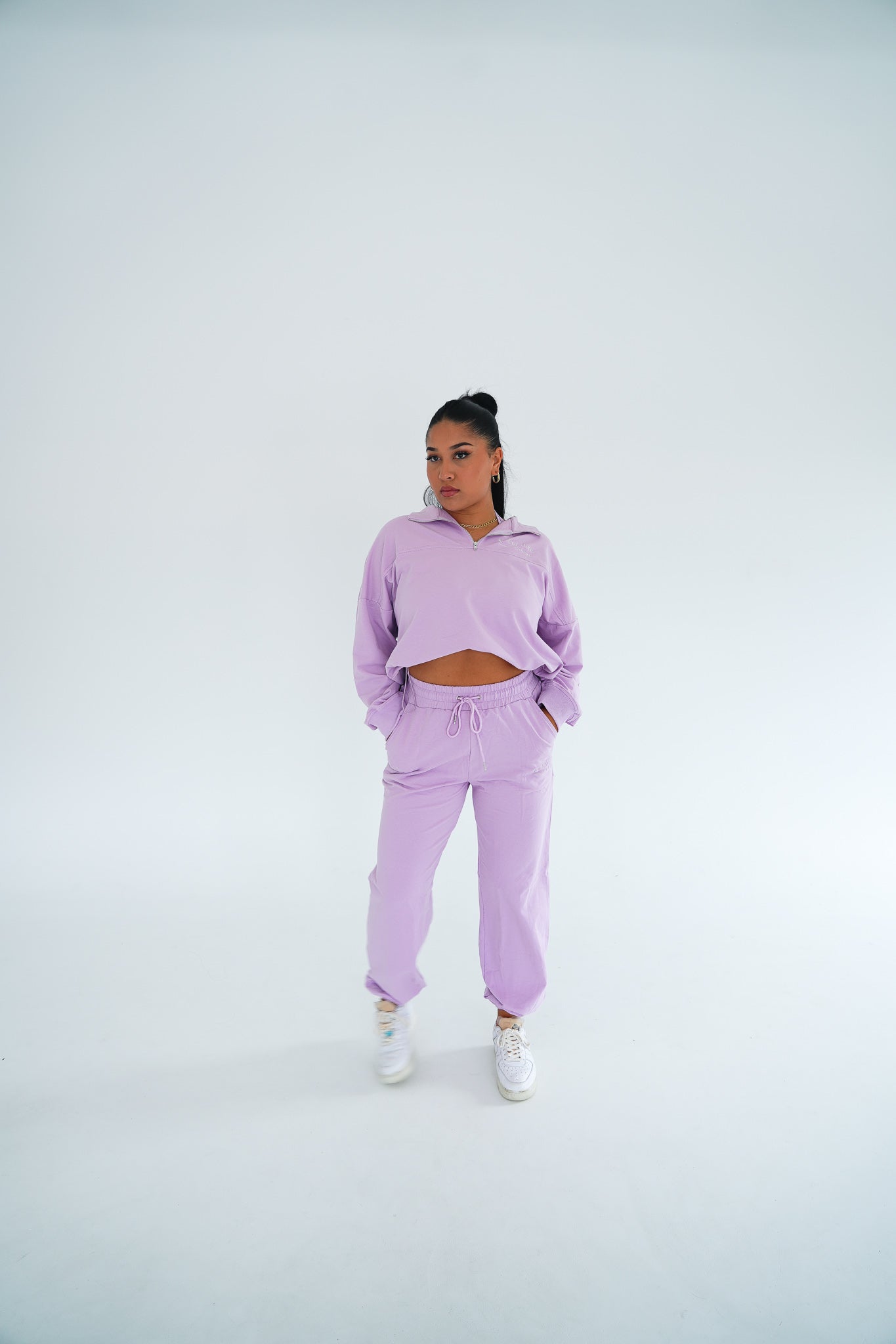 Angeleno Half Zip Adjustable Jumper Lilac Dreams