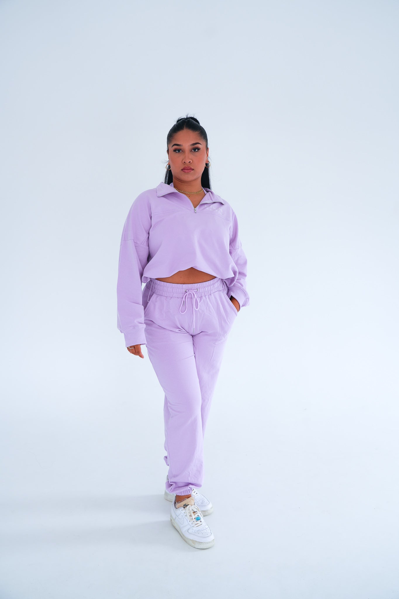 Angeleno Half Zip Adjustable Jumper Lilac Dreams