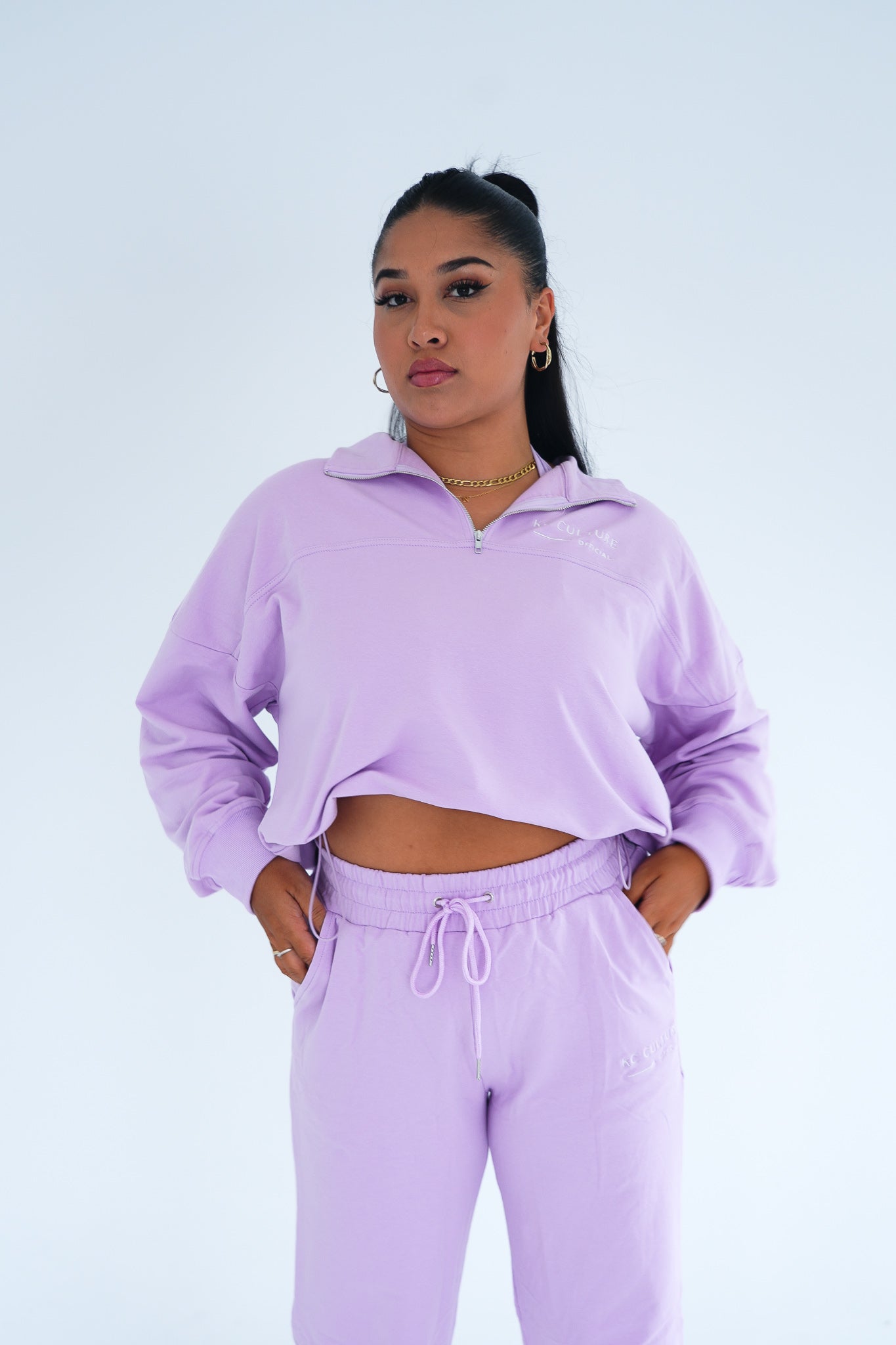 Angeleno Half Zip Adjustable Jumper Lilac Dreams