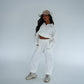 Angeleno Half Zip Adjustable Jumper White