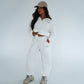 Angeleno Half Zip Adjustable Jumper White