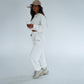 Angeleno Half Zip Adjustable Jumper White