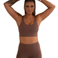 Ankle Length Non-Scrunch Leggings - Chocolate Brown