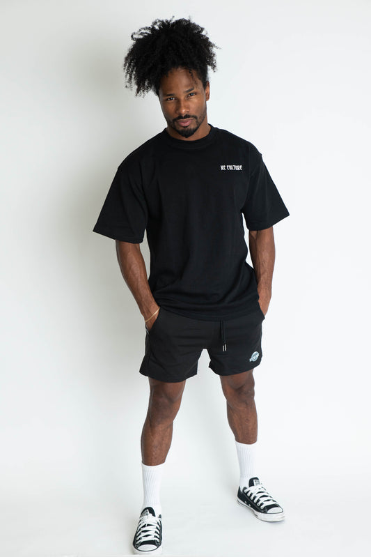 Mens Global Oversized Tee - Black