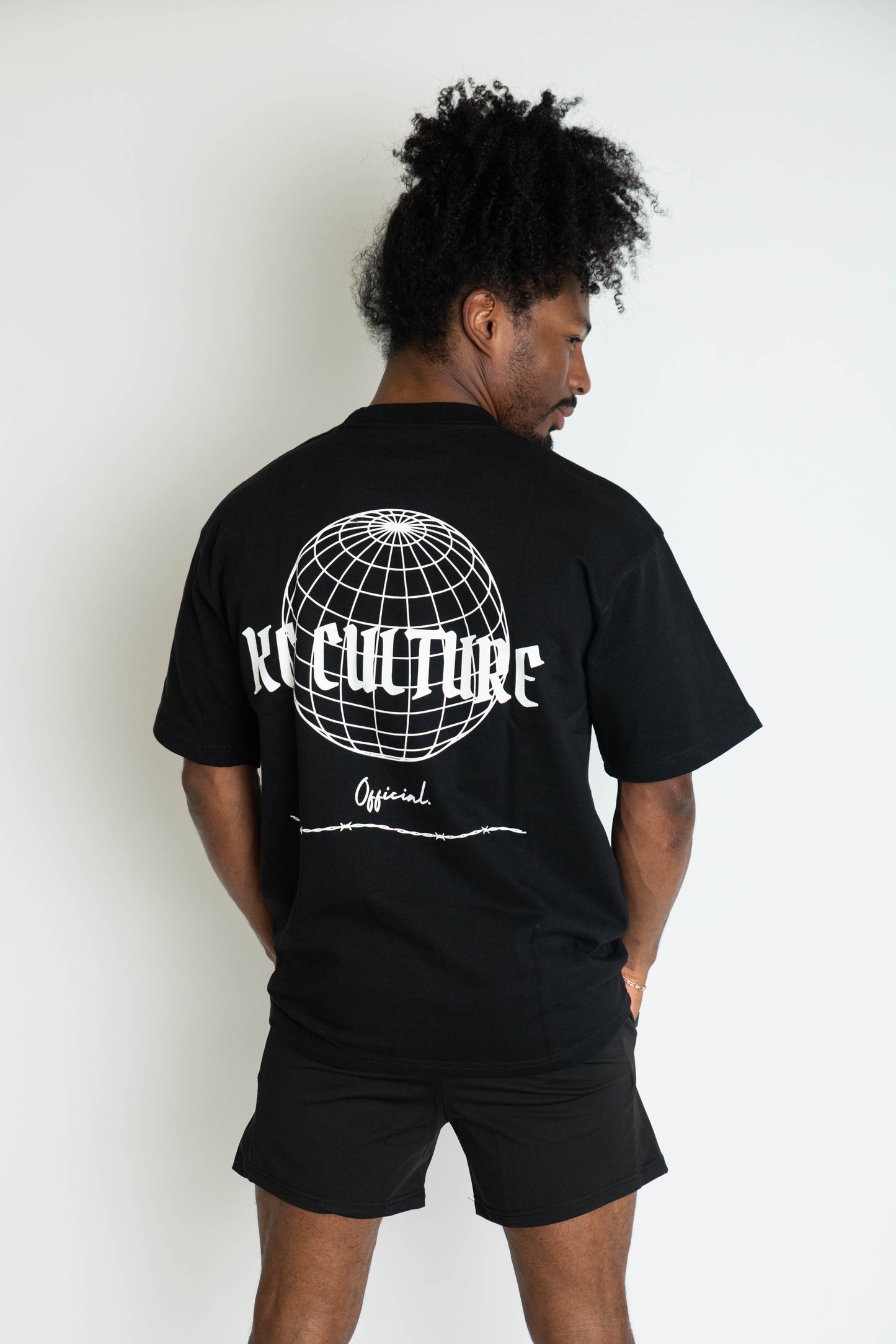 Mens Global Oversized Tee - Black