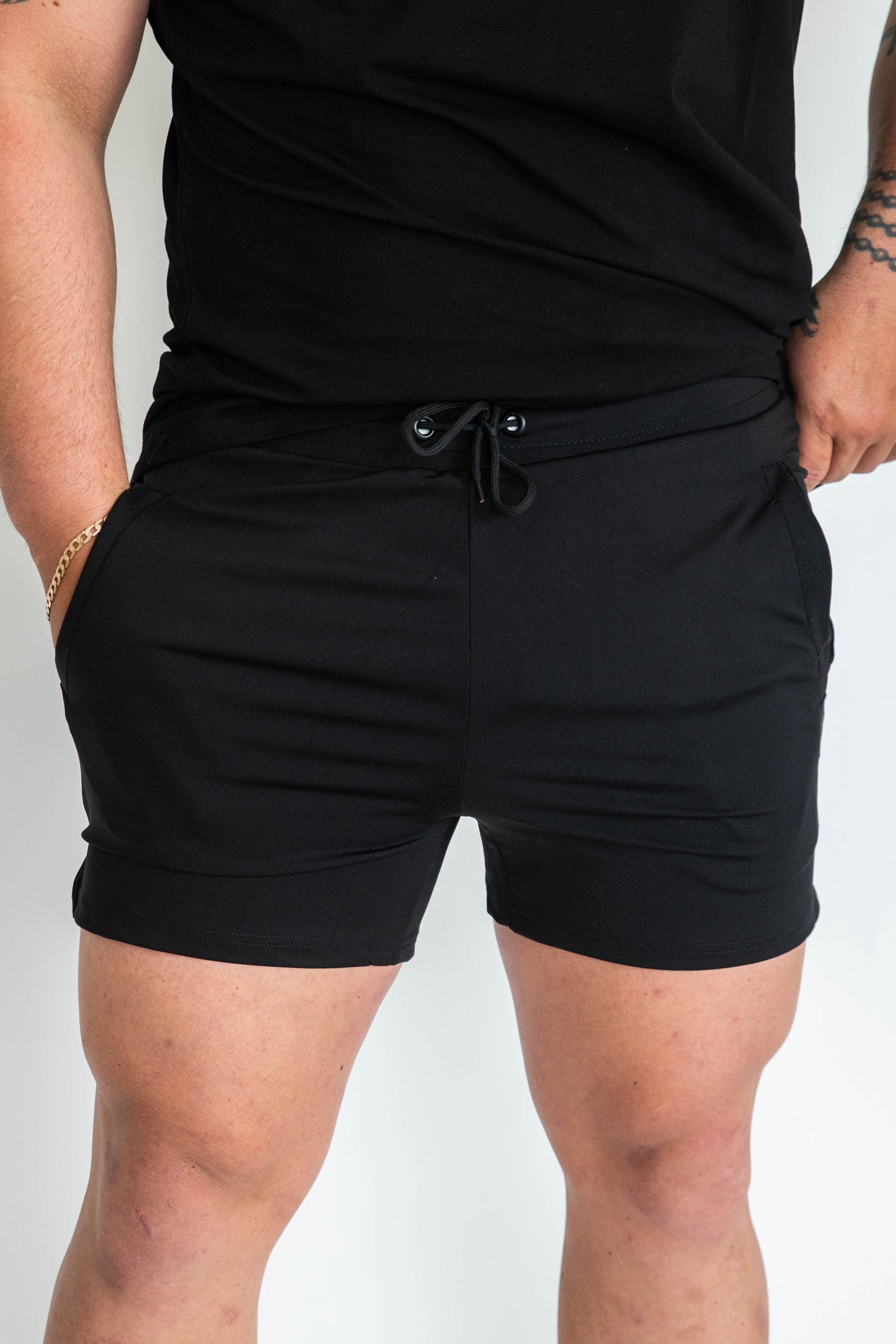 Mens Classic Track Shorts - Black