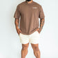 Mens Global Oversized Tee - Brown