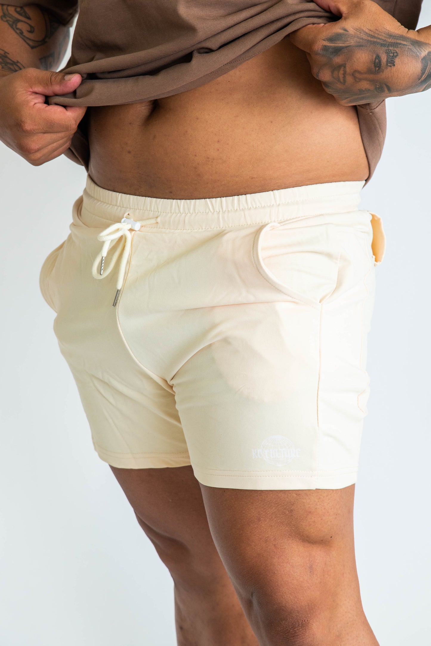 Mens Agility Shorts - Beige