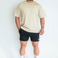 Mens Global Oversized Tee - Beige