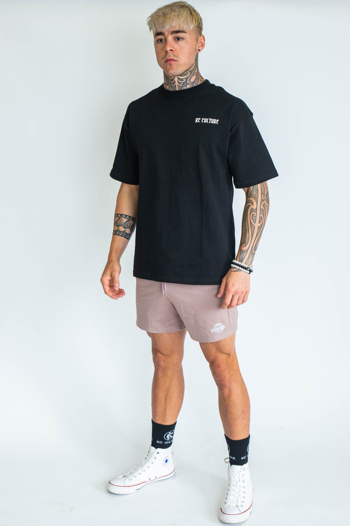 Mens Global Oversized Tee - Black