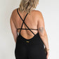 Endurance Mid Length Body Suit - Black