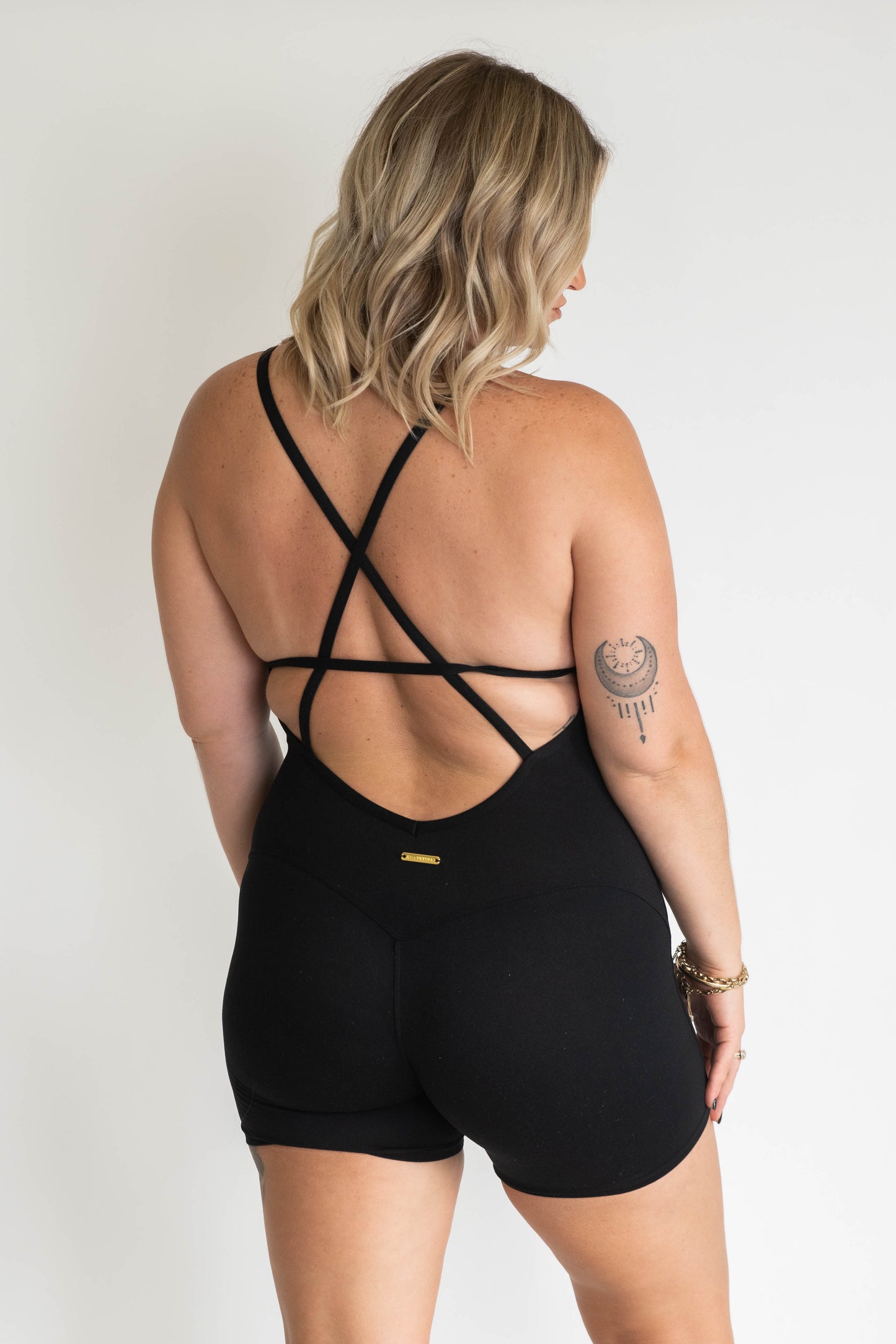 Endurance Mid Length Body Suit - Black