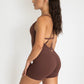 Endurance Mid Length Body Suit - Pecan Brown