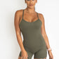 Endurance Mid Length Body Suit - Khaki Green