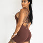 Endurance Mid Length Body Suit - Pecan Brown