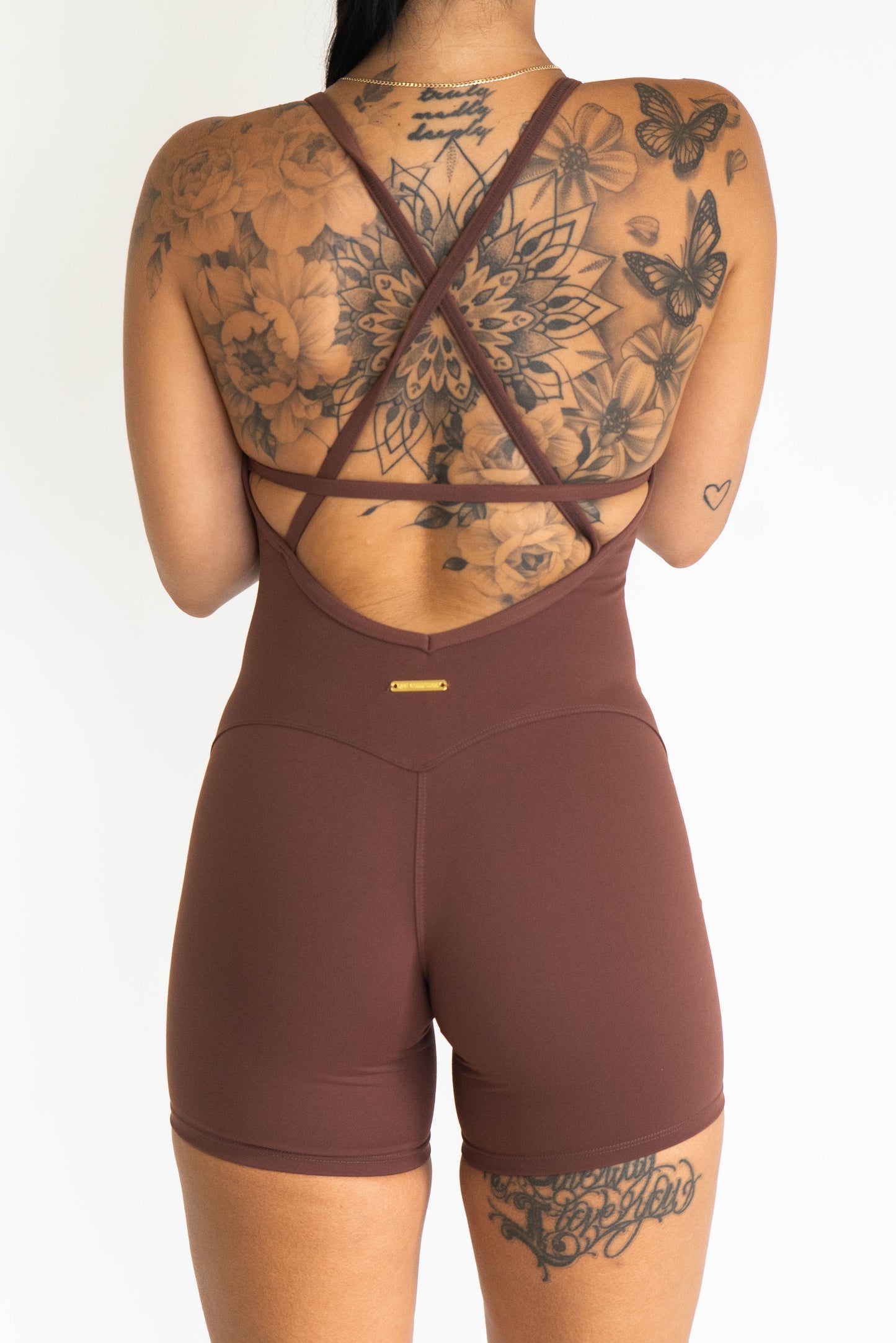 Endurance Mid Length Body Suit - Pecan Brown