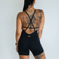 Endurance Mid Length Body Suit - Black