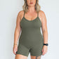 Endurance Mid Length Body Suit - Khaki Green