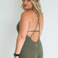 Endurance Mid Length Body Suit - Khaki Green