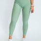 Lush Ribbed Ankle Leggings - Sage Green