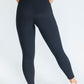 Lush Ribbed Ankle Leggings - Black