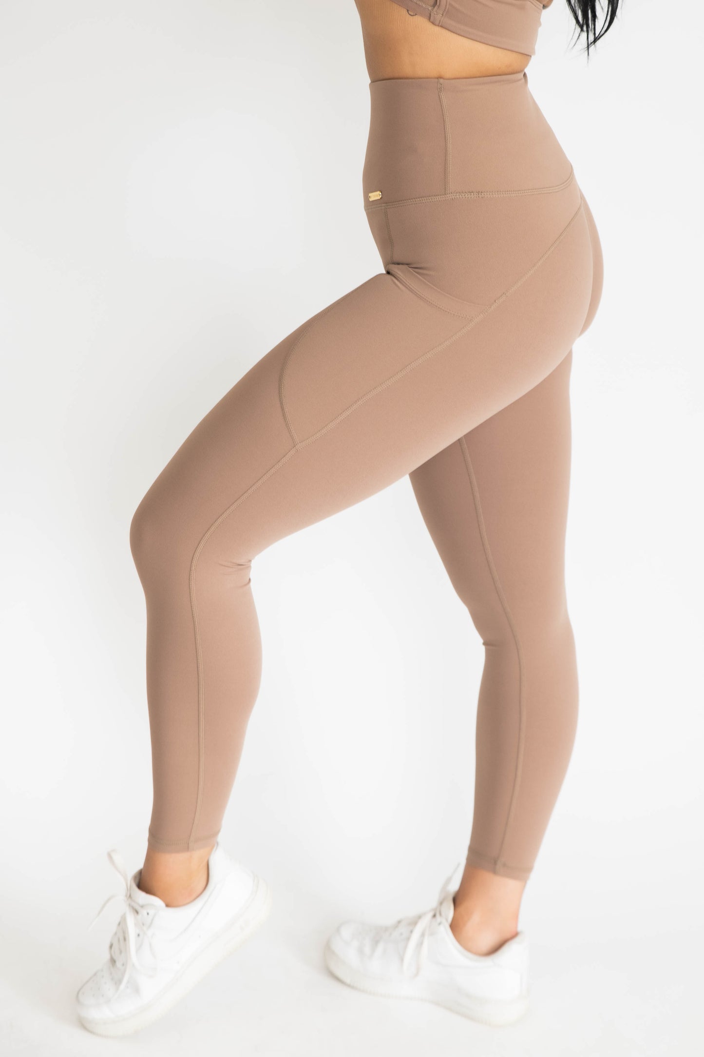 KCC Chic Full Length Leggings - Mocha