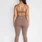 7/8 Non-Scrunch Leggings - Chocolate Brown