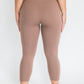 7/8 Non-Scrunch Leggings - Chocolate Brown