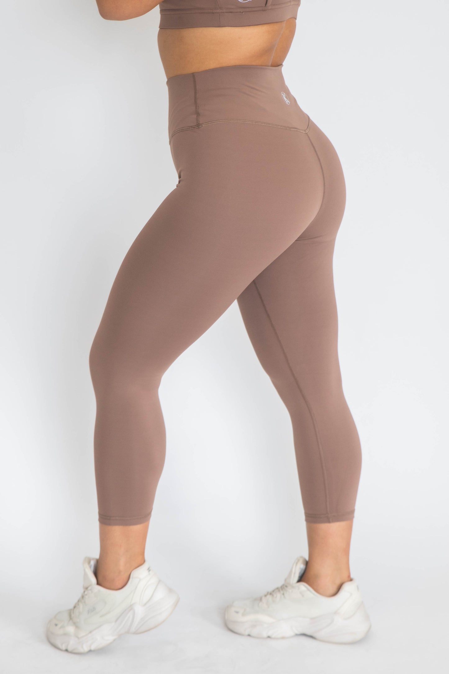 7/8 Non-Scrunch Leggings - Chocolate Brown