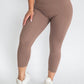 7/8 Non-Scrunch Leggings - Chocolate Brown