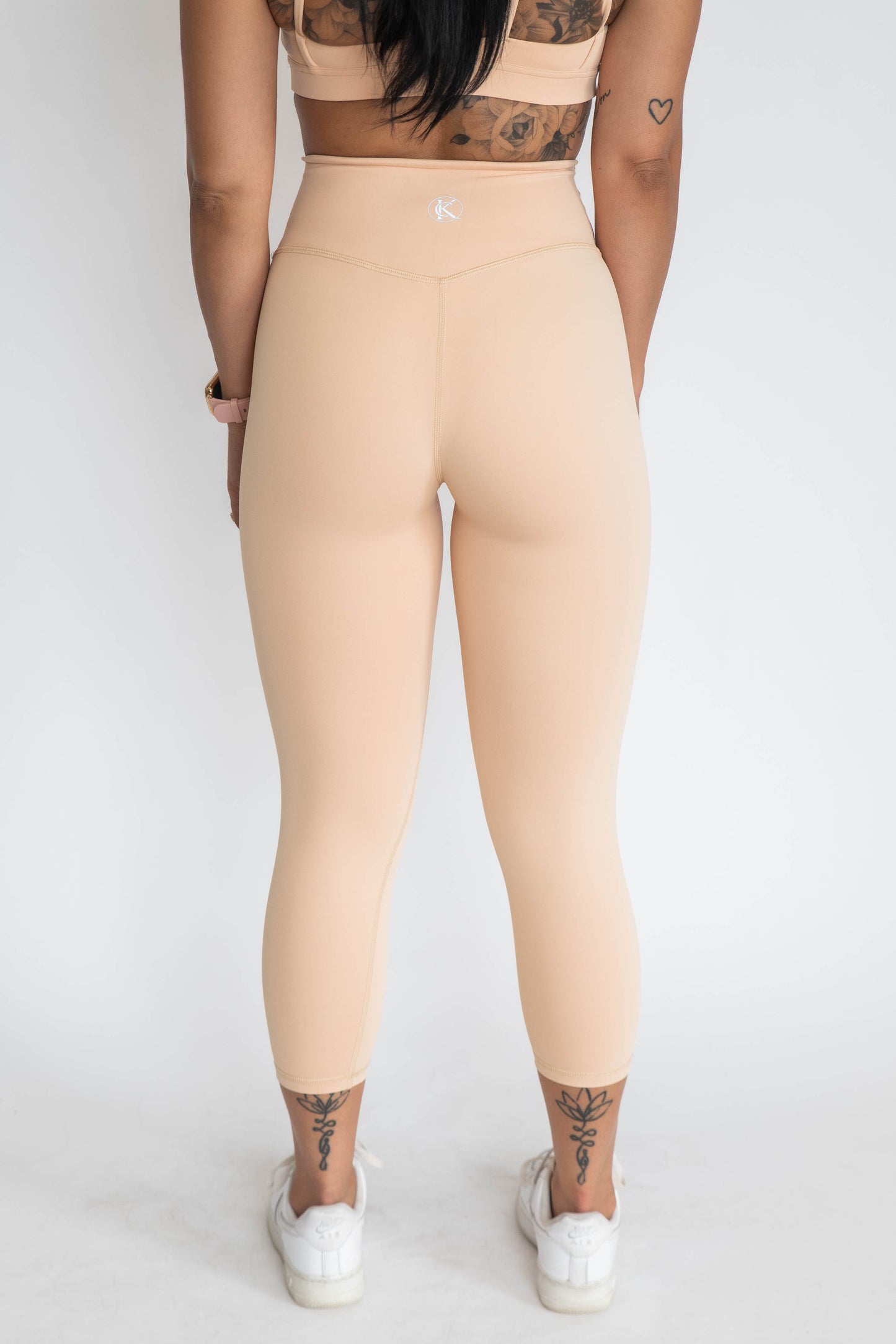 7/8 Non-Scrunch Leggings - Sand