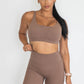 Zali Classic Sports Bra - Chocolate Brown