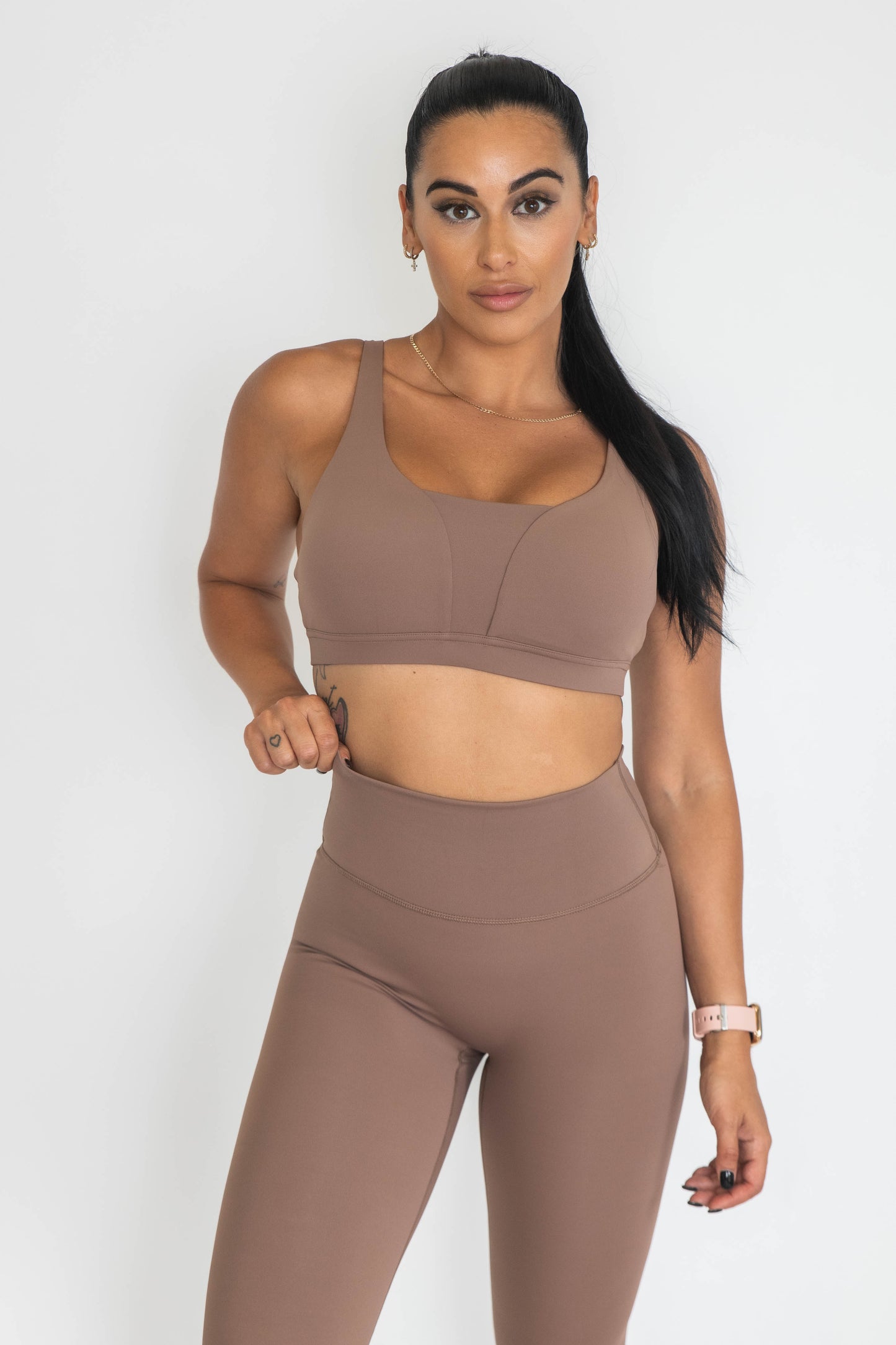 Zali Classic Sports Bra - Chocolate Brown