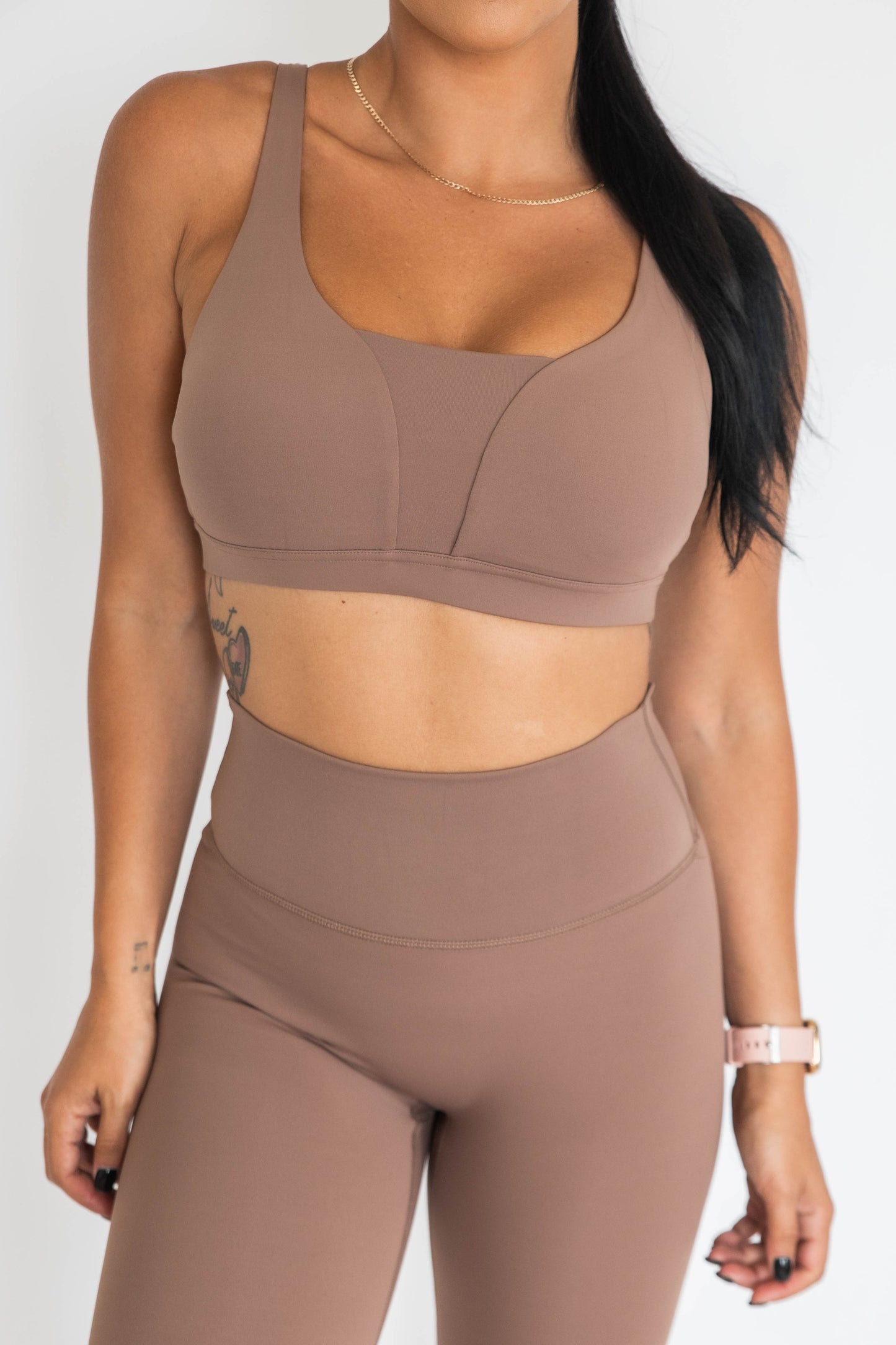 Zali Classic Sports Bra - Chocolate Brown