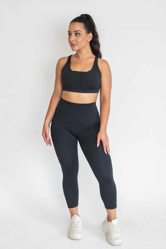 7/8 Non-Scrunch Leggings - Black