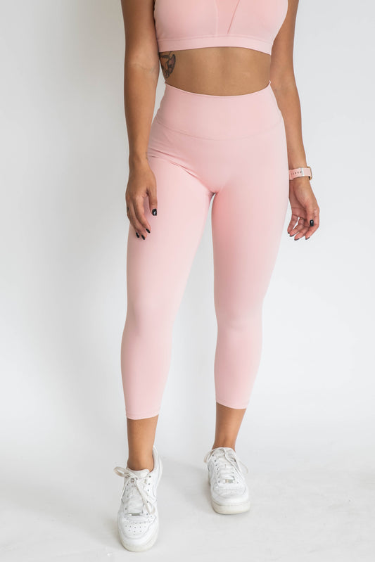 7/8 Non-Scrunch Leggings - Pink