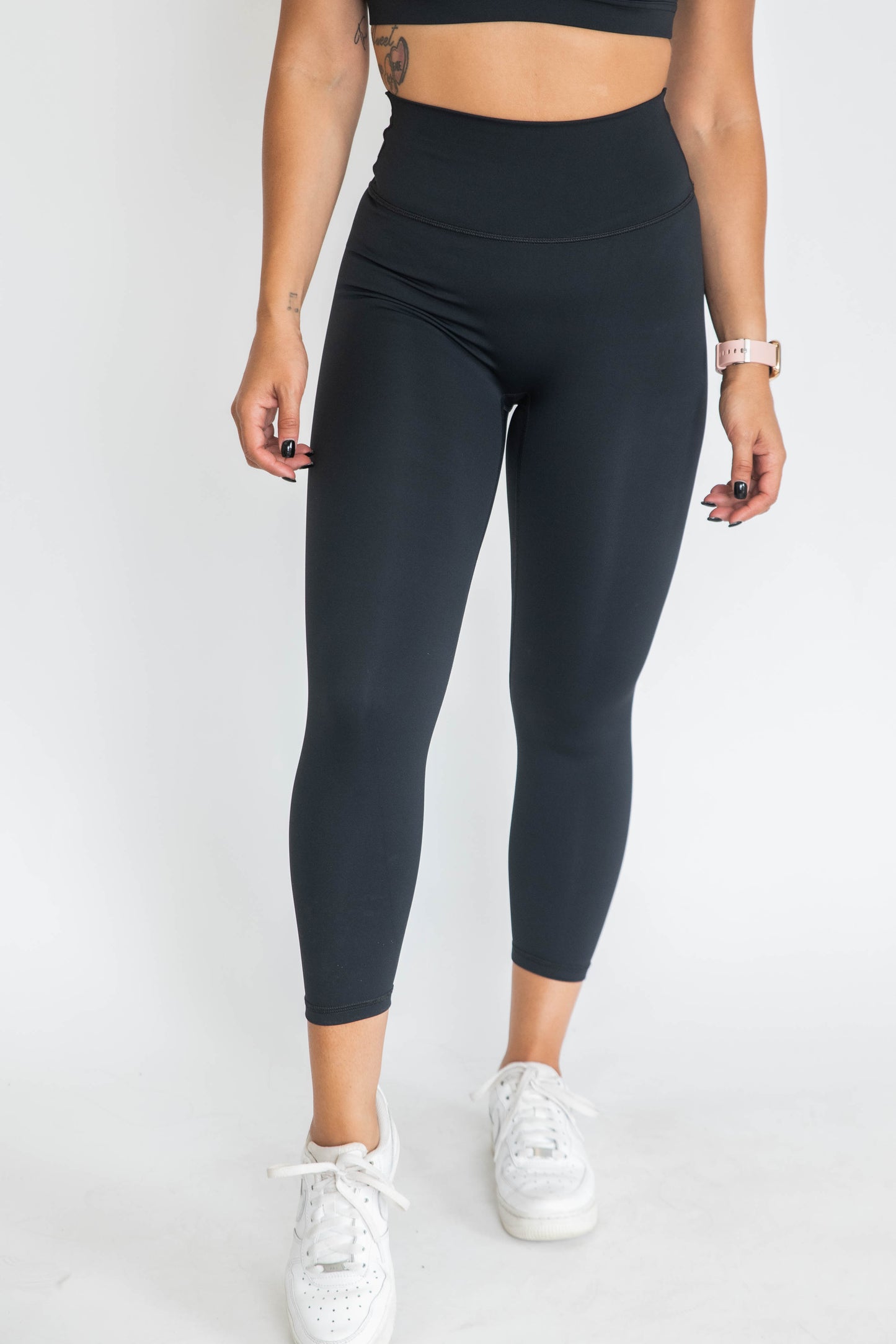 7/8 Non-Scrunch Leggings - Black