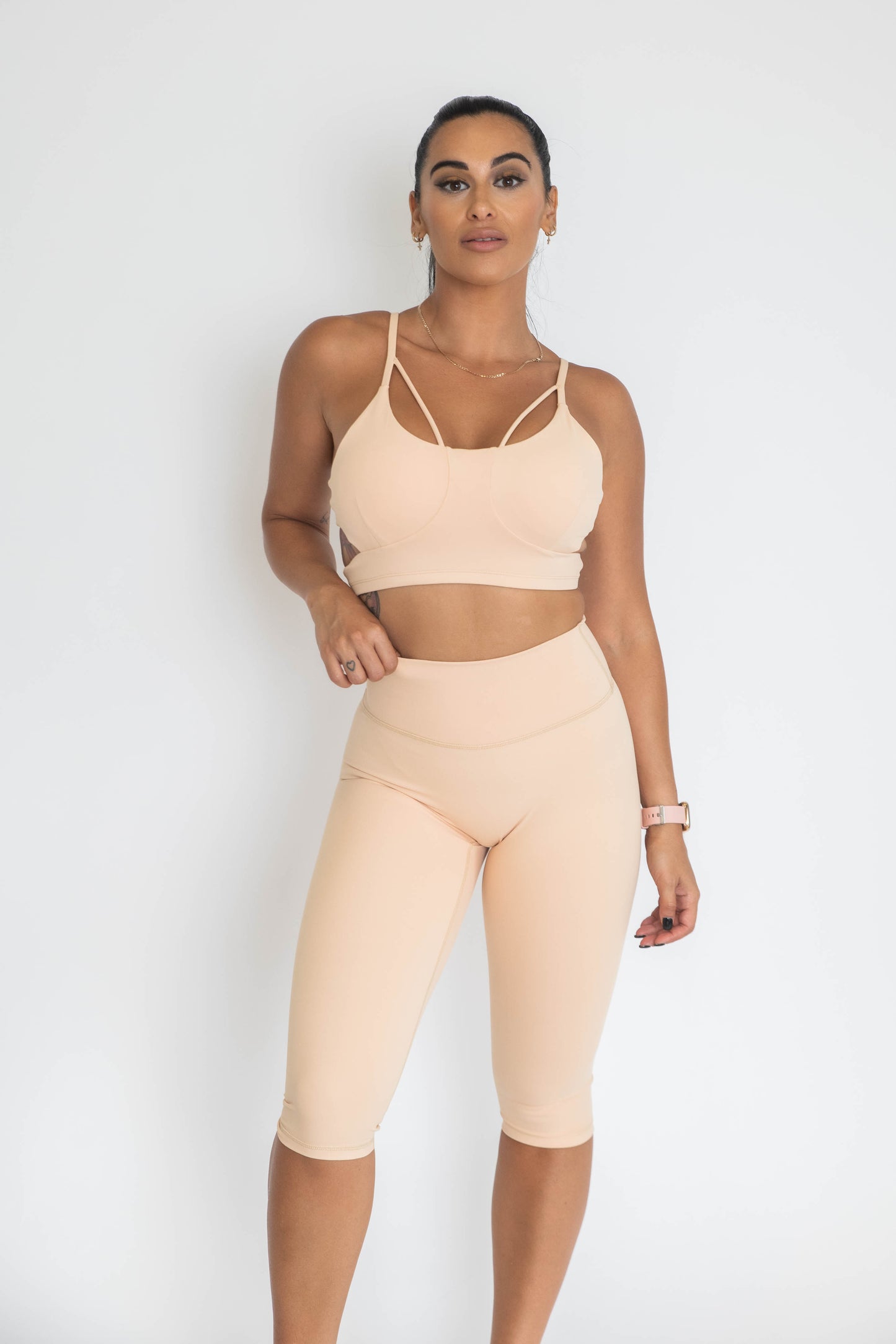 Classic 3/4 Scrunch Leggings - Sand