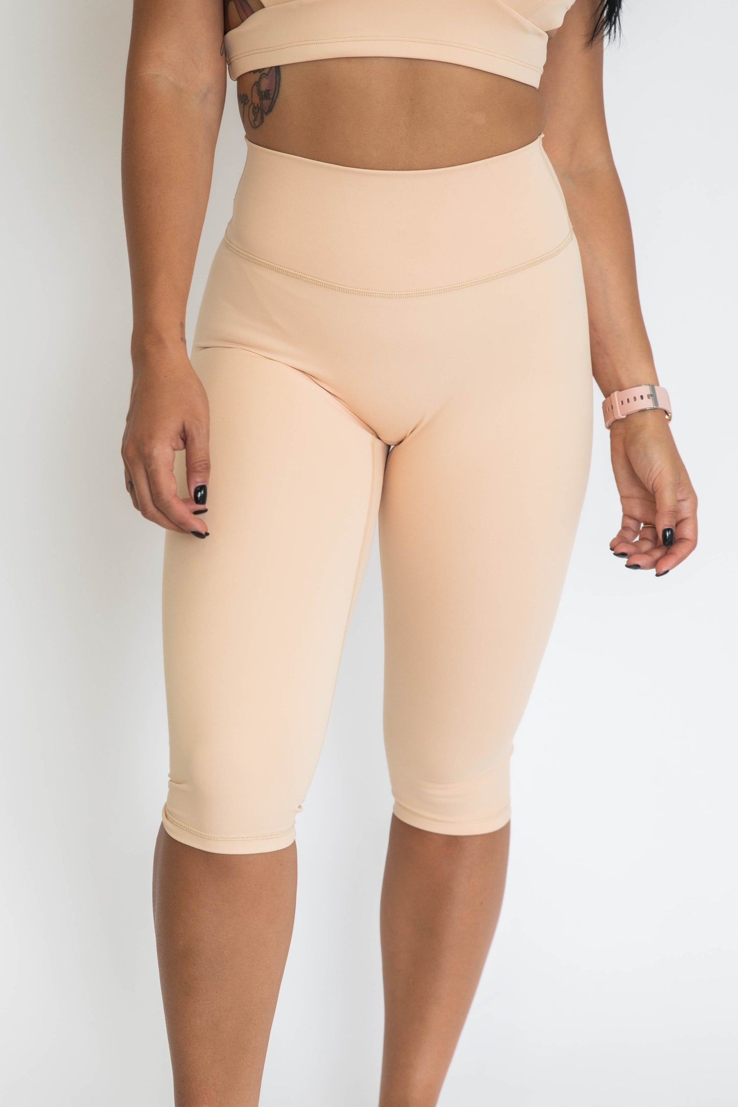 Classic 3/4 Scrunch Leggings - Sand