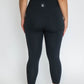 Ankle Length Non-Scrunch Leggings - Black