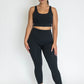 Ankle Length Non-Scrunch Leggings - Black