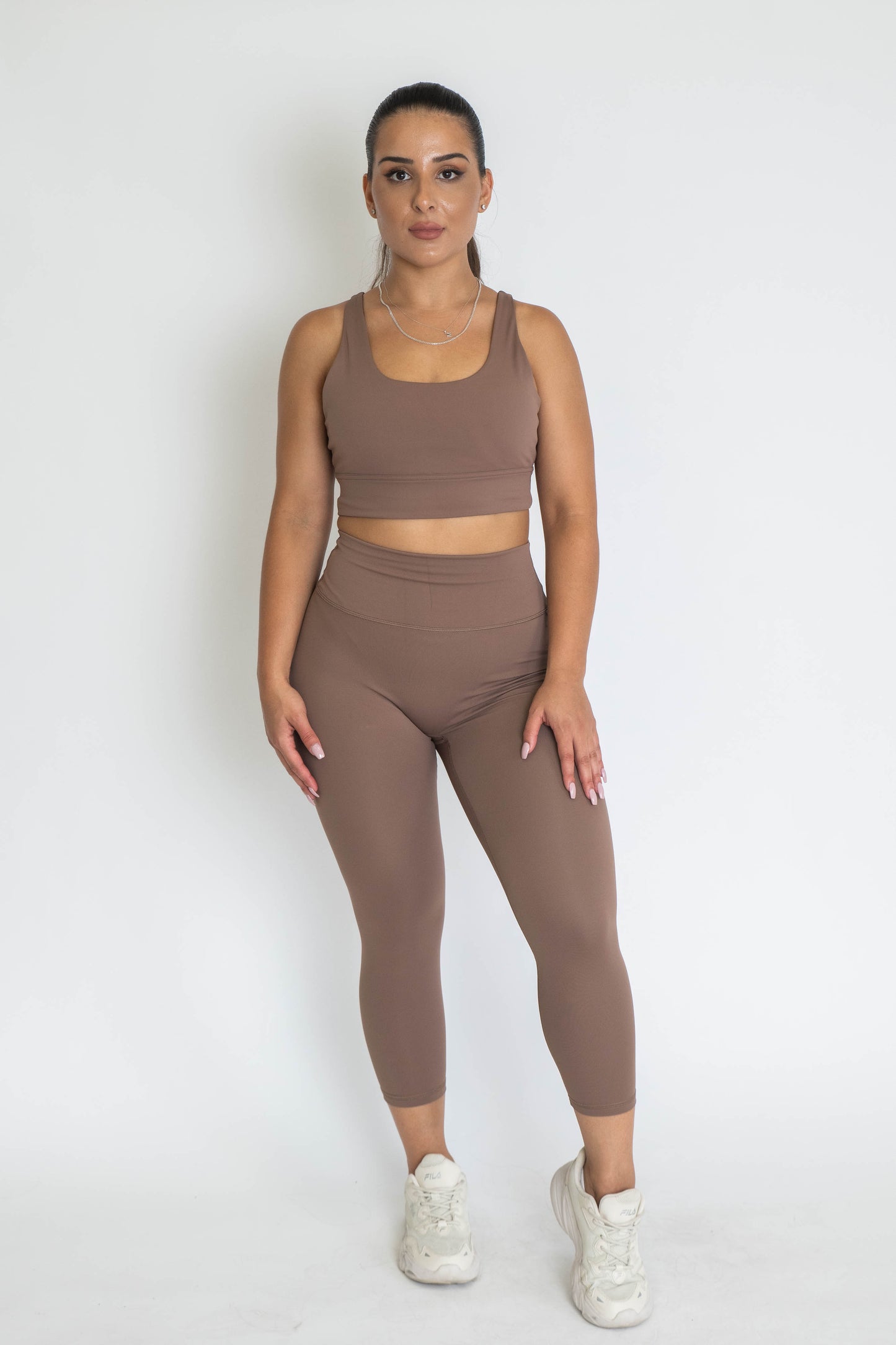 Koa Modern Sports Bra - Chocolate Brown