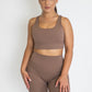 Koa Modern Sports Bra - Chocolate Brown