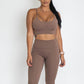 Isla Chic Sports Bra - Chocolate Brown