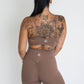 7/8 Scrunch Leggings - Chocolate Brown