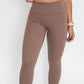 7/8 Scrunch Leggings - Chocolate Brown