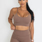 Isla Chic Sports Bra - Chocolate Brown