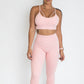 7/8 Scrunch Leggings - Pink